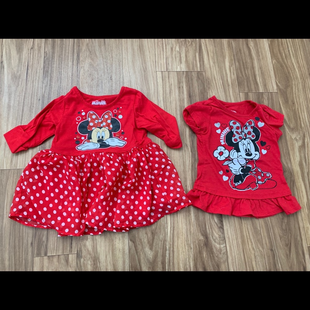 3t Minnie Mouse Long Sleeve Shirt and T-shirt